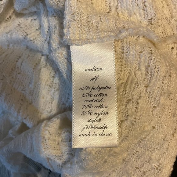 Cream Lace Detail Sweater Top - Picture 4 of 4